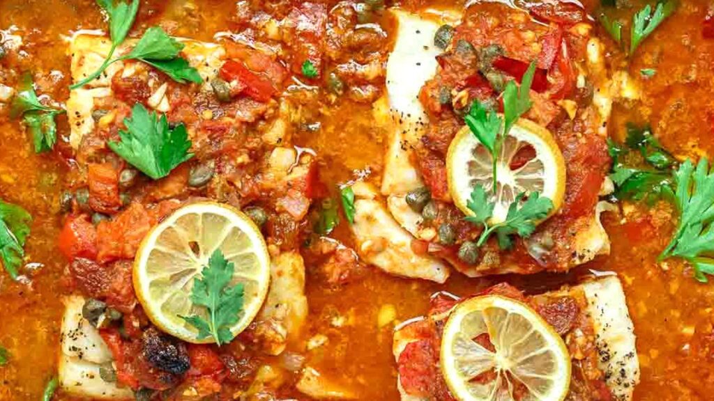 Baked Cod with Mediterranean Salsa