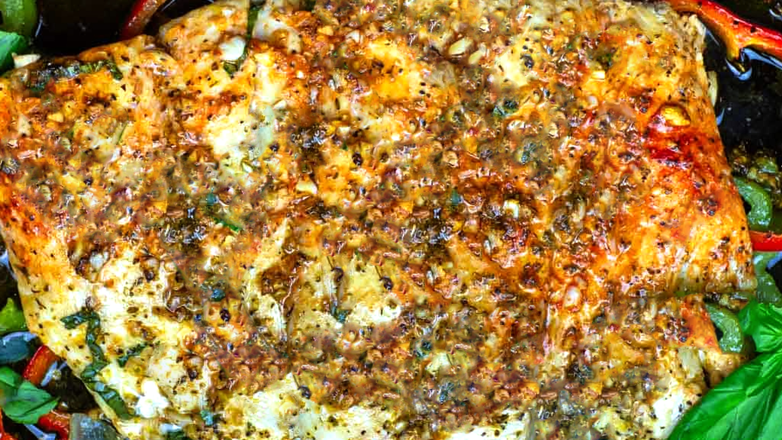 Easy Baked Fish with Garlic and Basil Recipe