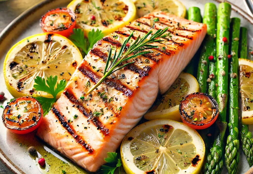 Grilled Lemon Herb Salmon